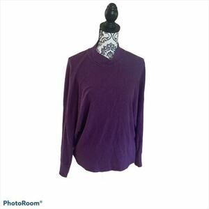 Purple open back Harlowe & Graham shirt